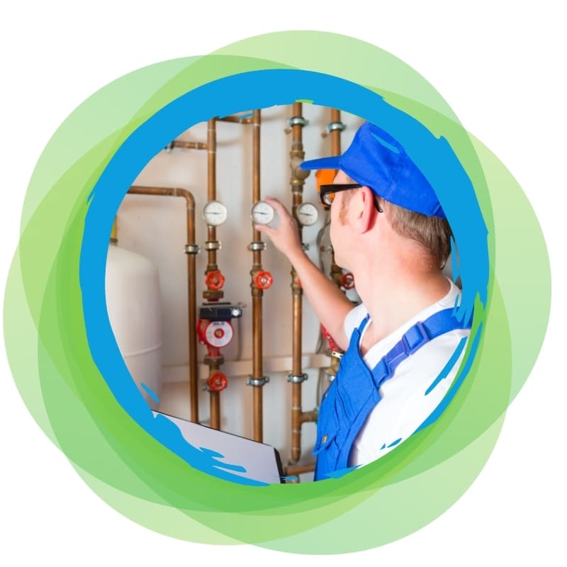 Image presents hot water system install